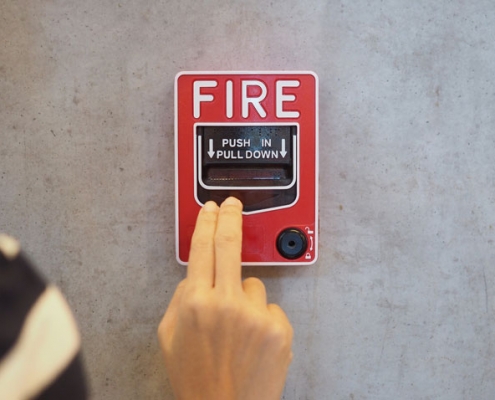 Pose système d'alarme incendie